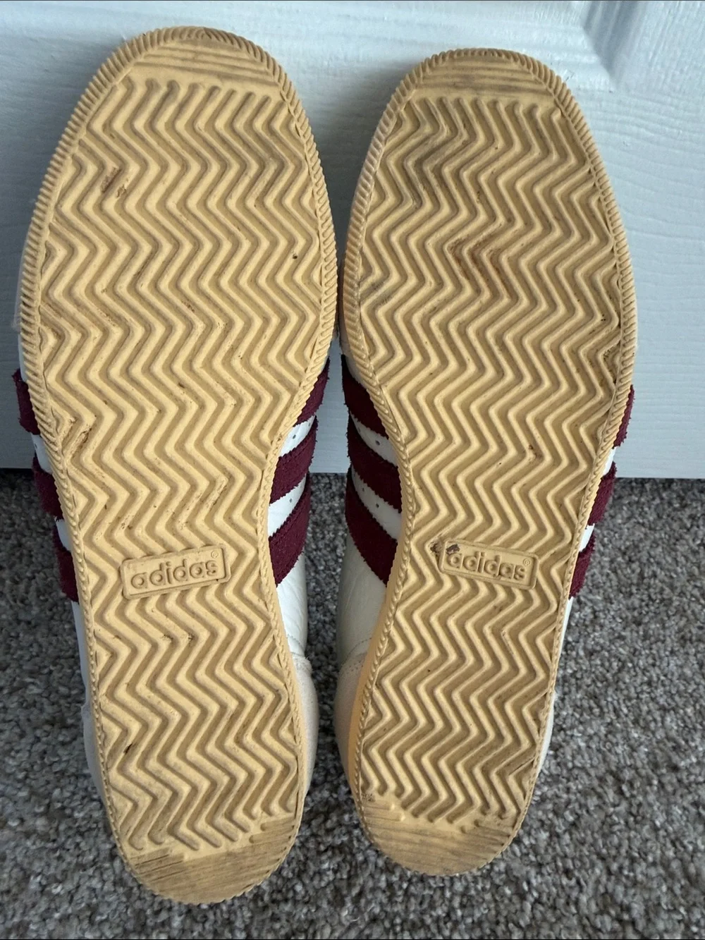 adidas Japan Low-Top Sneakers — Cream, Burgundy & Rust - Picture 5 of 8